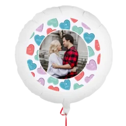 Ballon met foto en tekst
