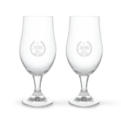 Bier borrelpakket met gegraveerde glazen