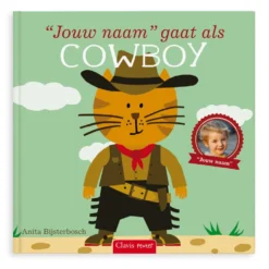 Boek "Ik ga als cowboy" met naam