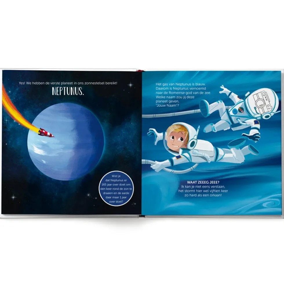 Boek met naam - De kleine astronaut
