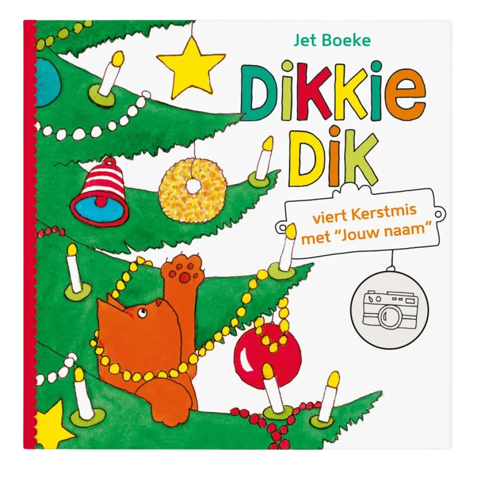 Boek met naam - Dikkie Dik - Viert Kerstmis
