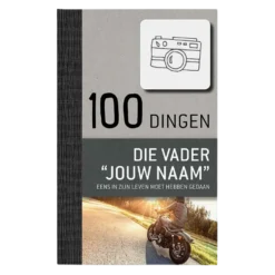 Boek met naam - 100 dingen die een vader eens in zijn leven moet hebben gedaan