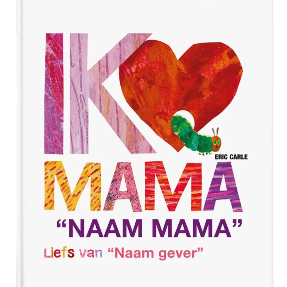 Boek "Rupsje Nooitgenoeg - Ik hou van mama" met naam