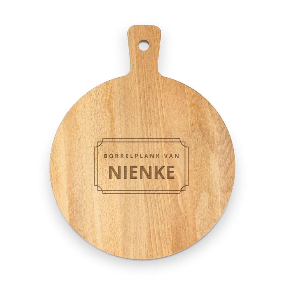 Borrelplank graveren