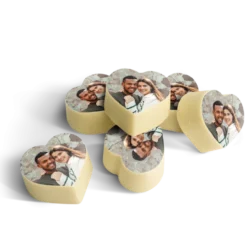 Chocolade hartjes met foto