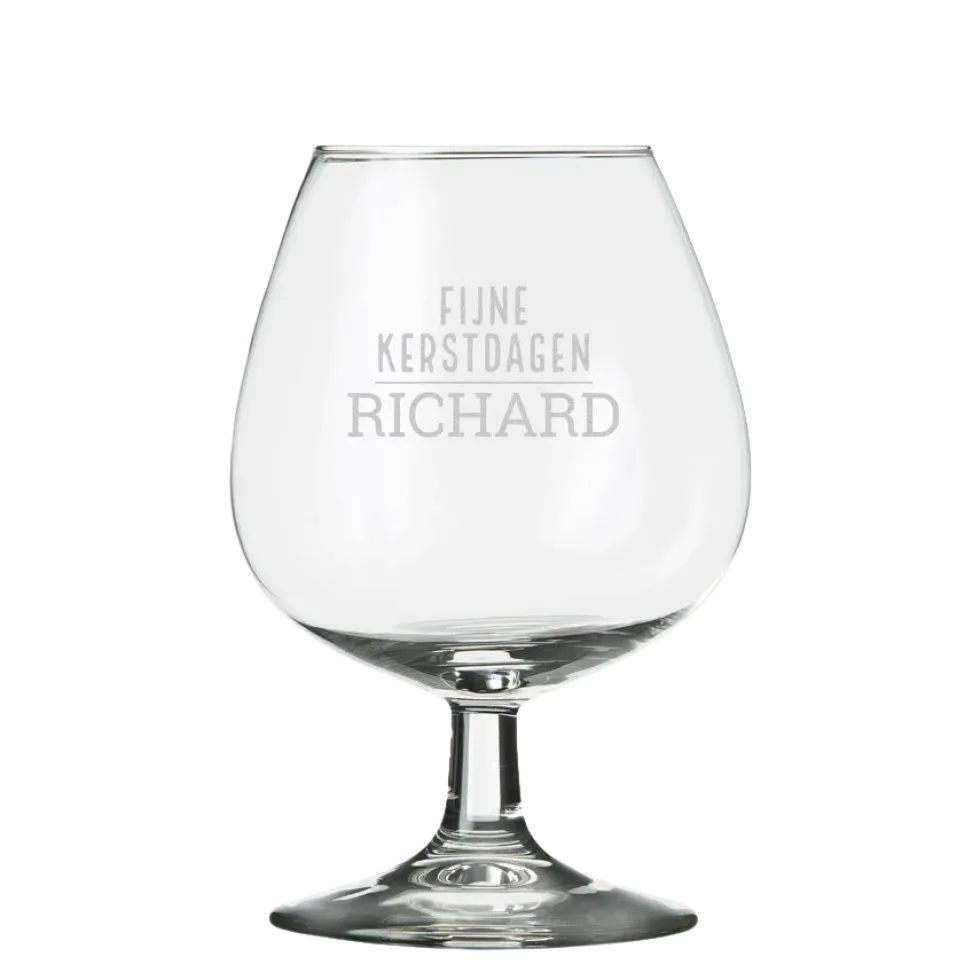 Cognac glas graveren