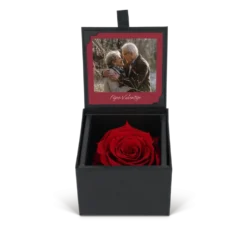 Eeuwige roos met foto afdruk