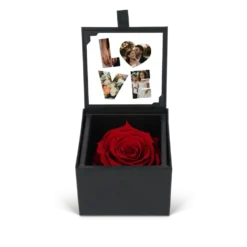 Eeuwige roos met foto afdruk