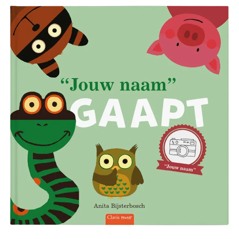 Flapjesboek met naam XXL - Iedereen gaapt