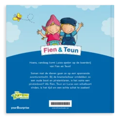 Gepersonaliseerd kinderboek - Fien & Teun 'Zoeken een schat'