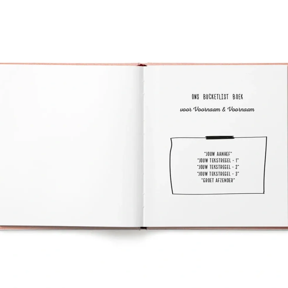 Het Bucketlist boek voor koppels