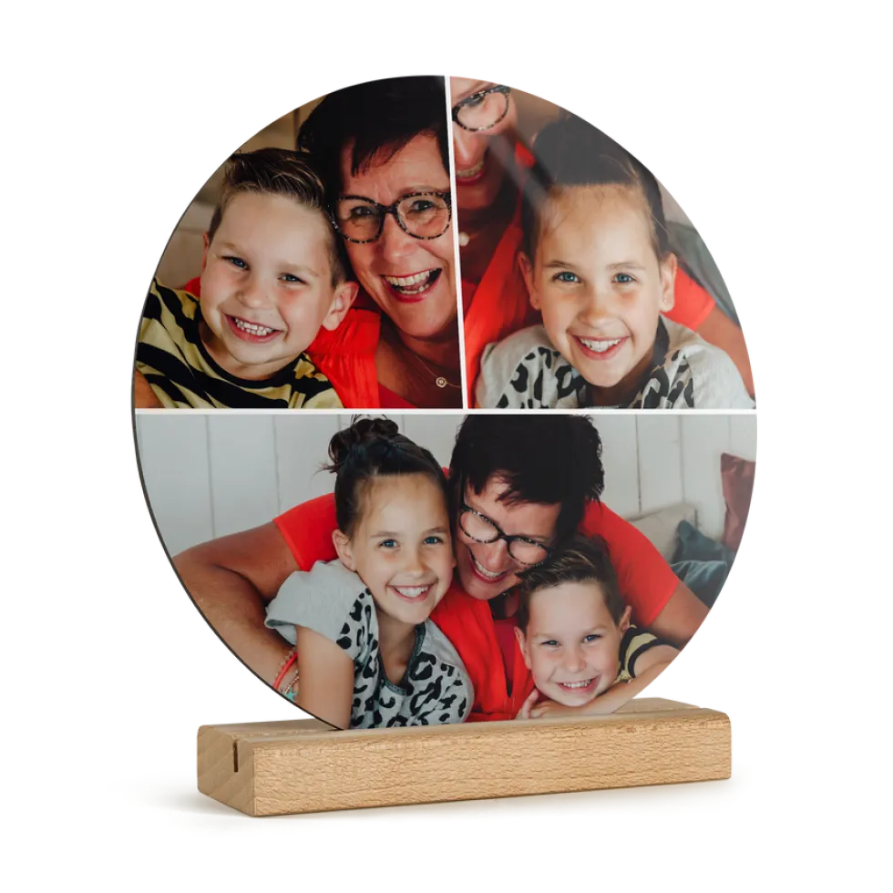 Houten fototegel personaliseren