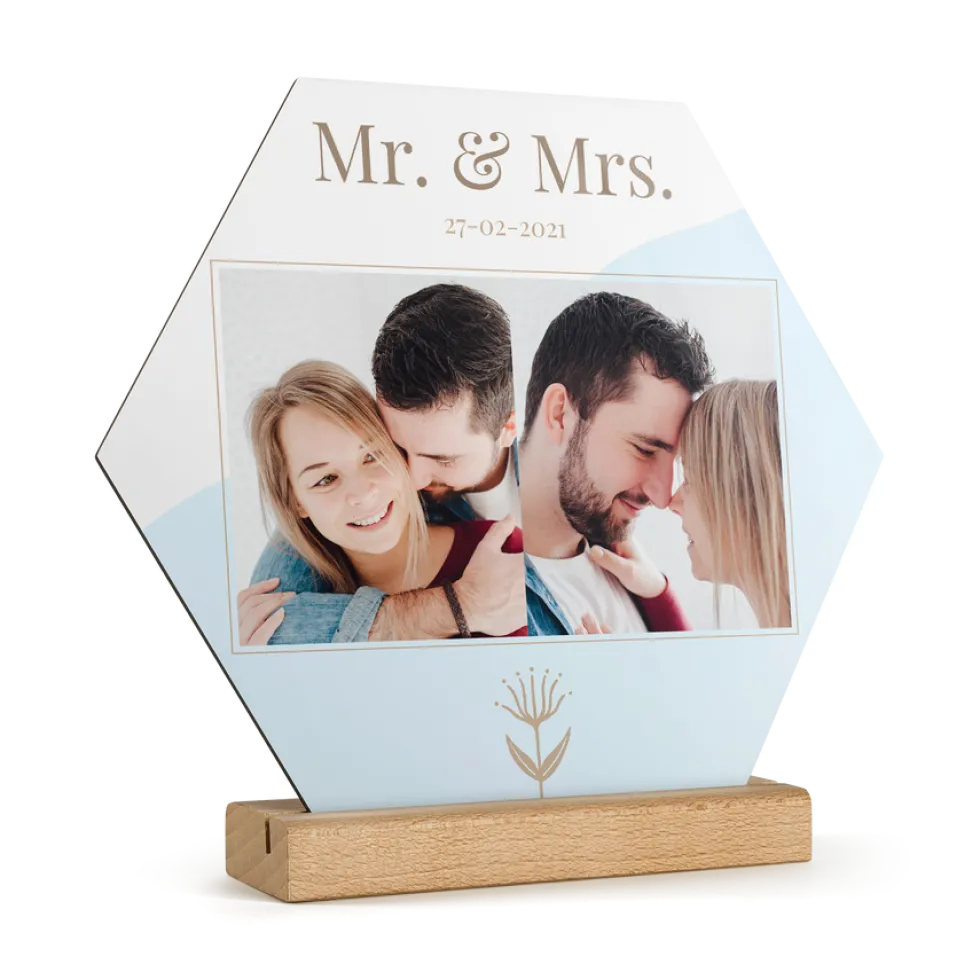 Houten fototegel personaliseren