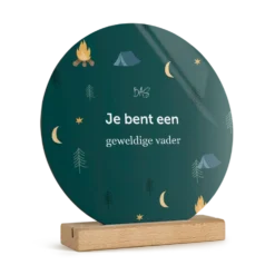 Houten fototegel personaliseren