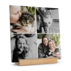 Houten fototegel personaliseren