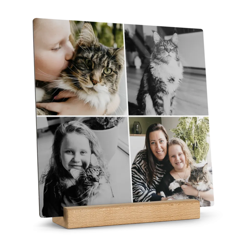 Houten fototegel personaliseren