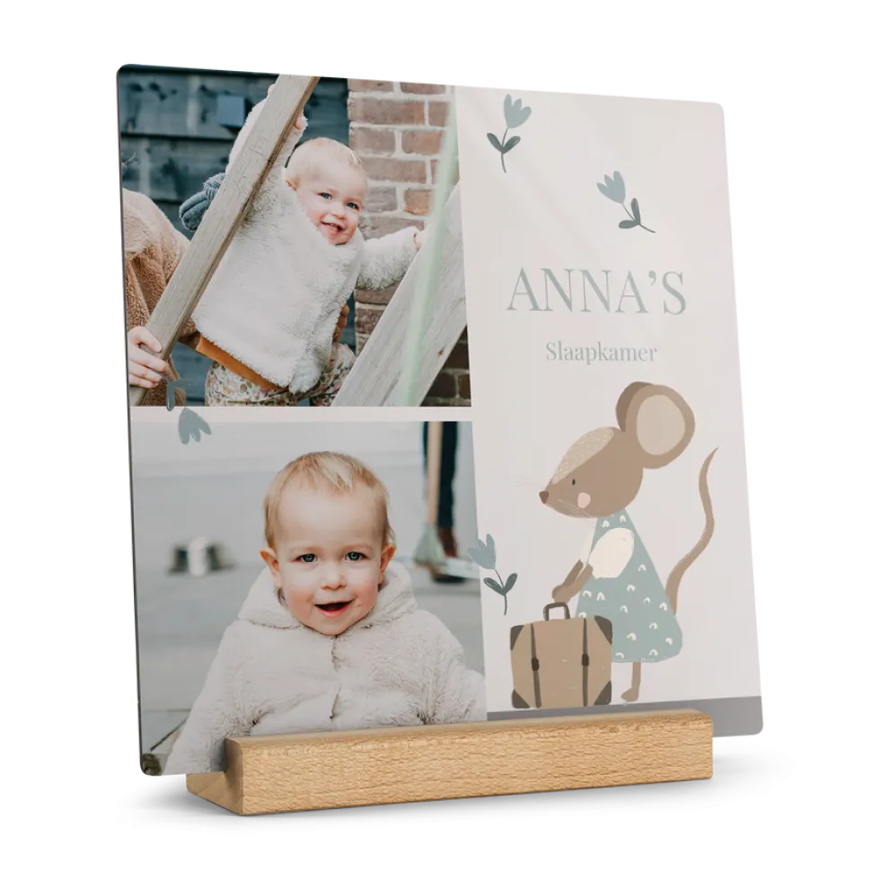 Houten fototegel personaliseren