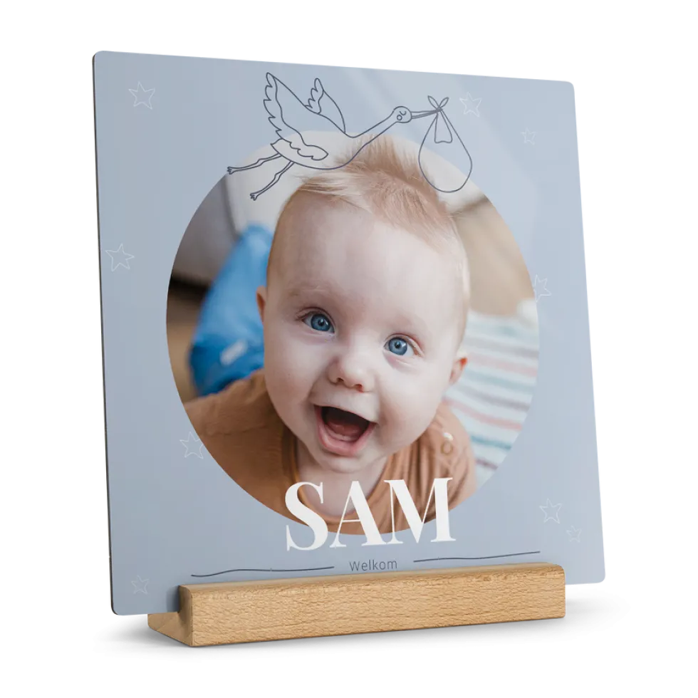 Houten fototegel personaliseren