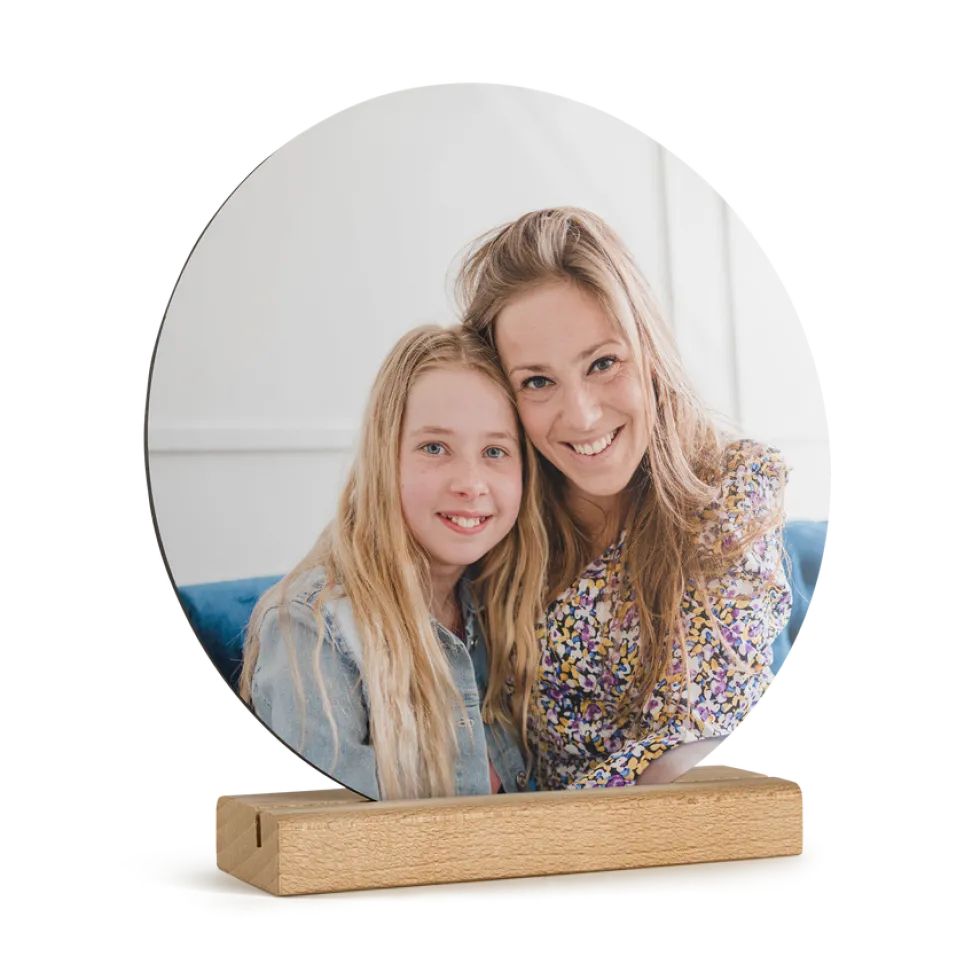Houten fototegel personaliseren