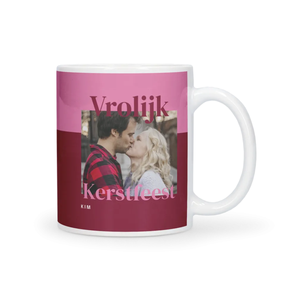 Kerst mok met foto