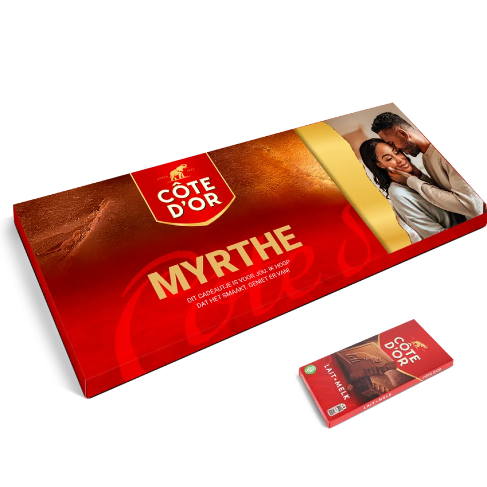 Mega Côte d'Or reep met naam en foto bedrukken