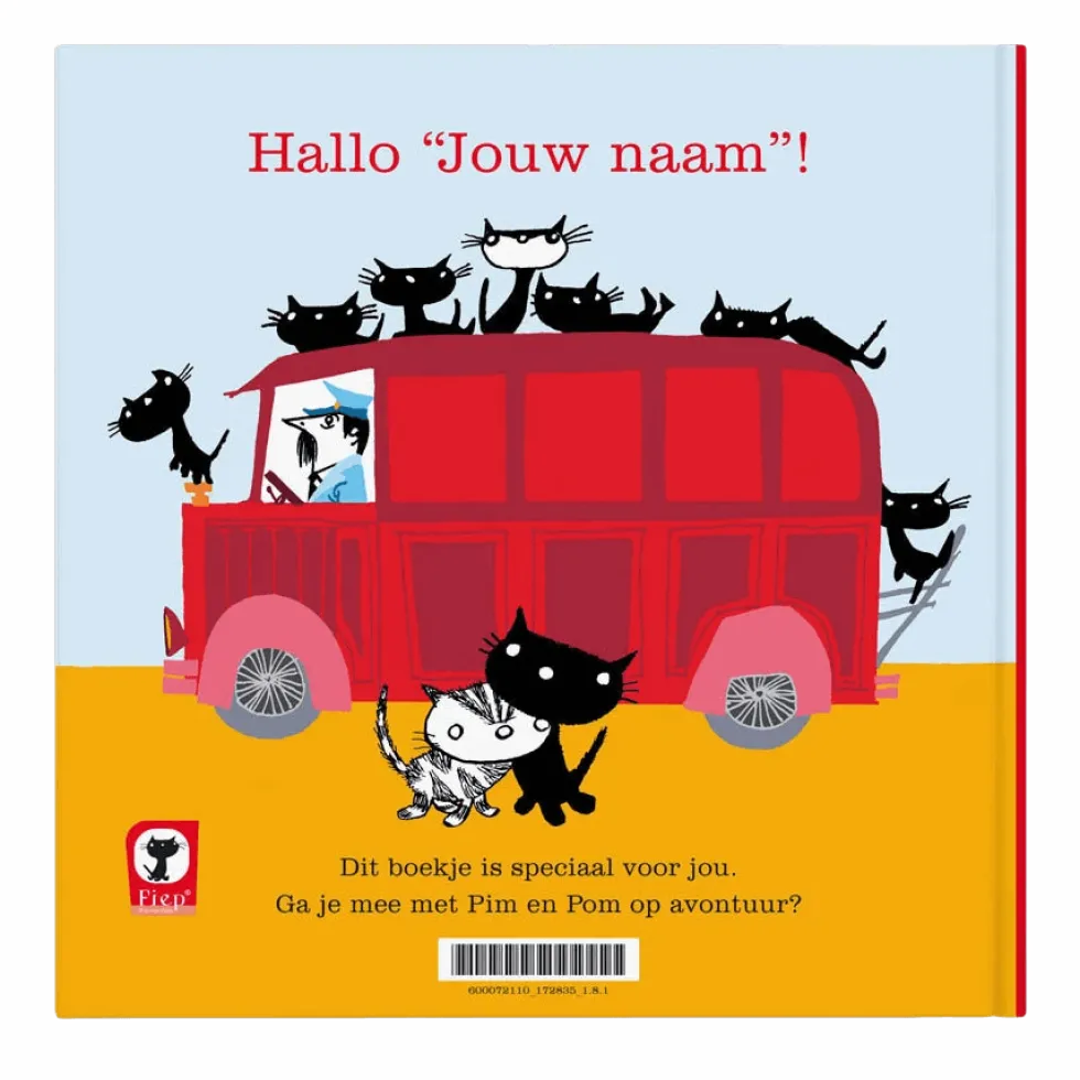 Op avontuur met Pim en Pom - Boek met naam kind