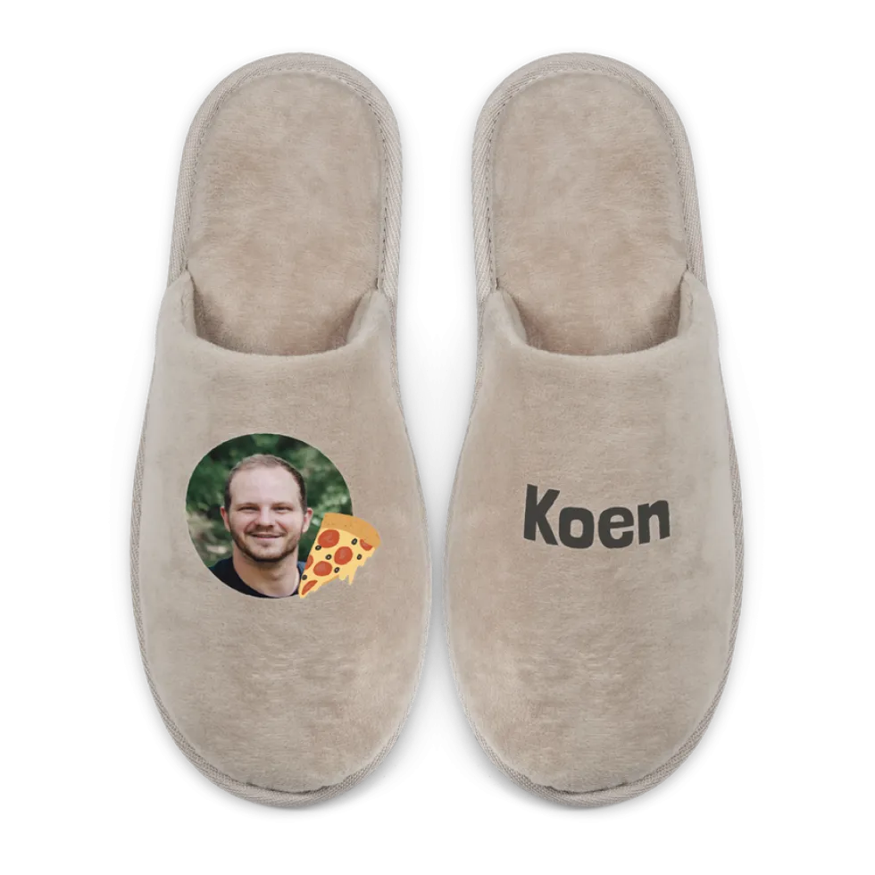 Pantoffels bedrukken