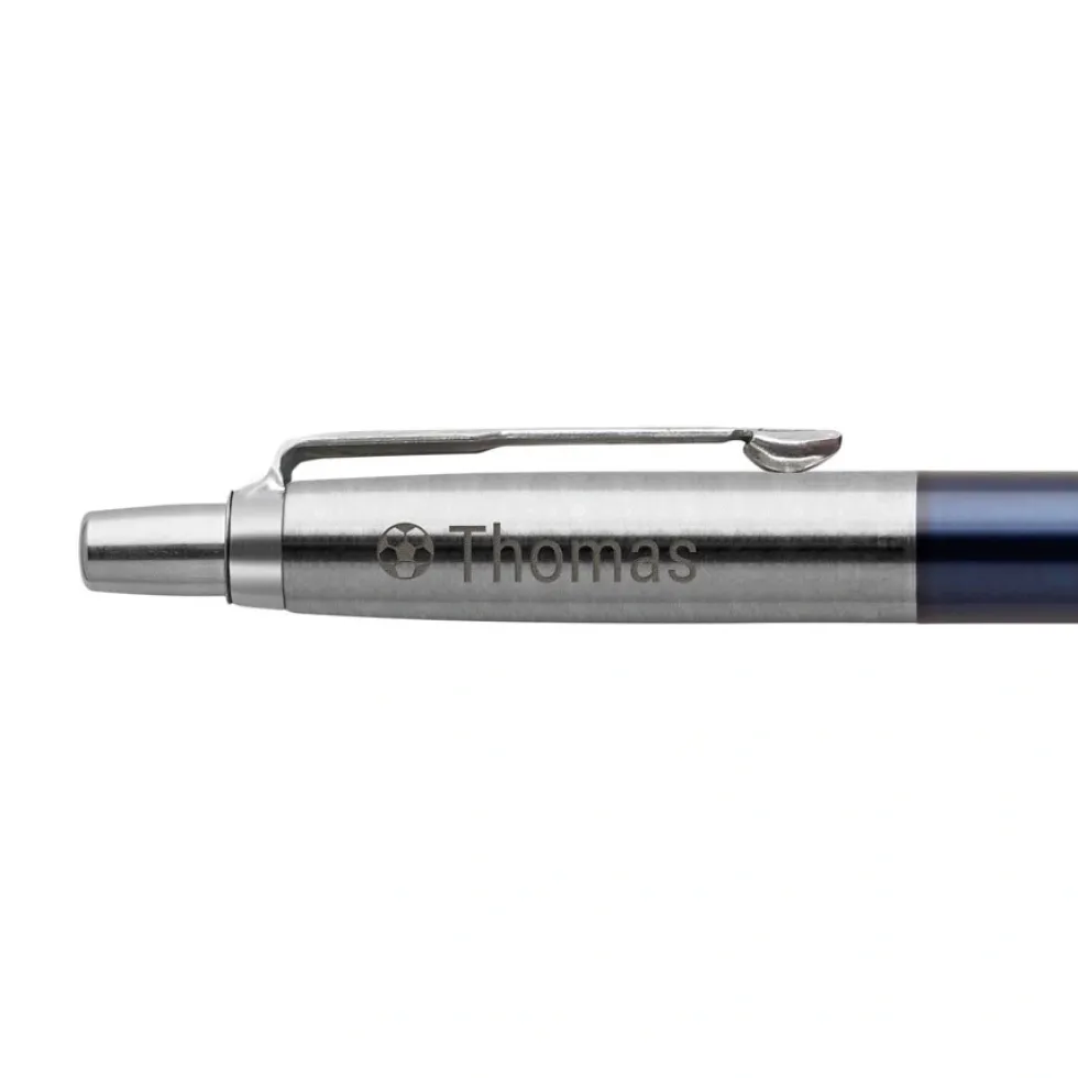 Parker - Jotter - Balpen graveren - Links (Blauw)