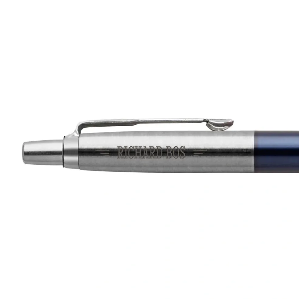 Parker - Jotter - Balpen graveren - Links (Blauw)