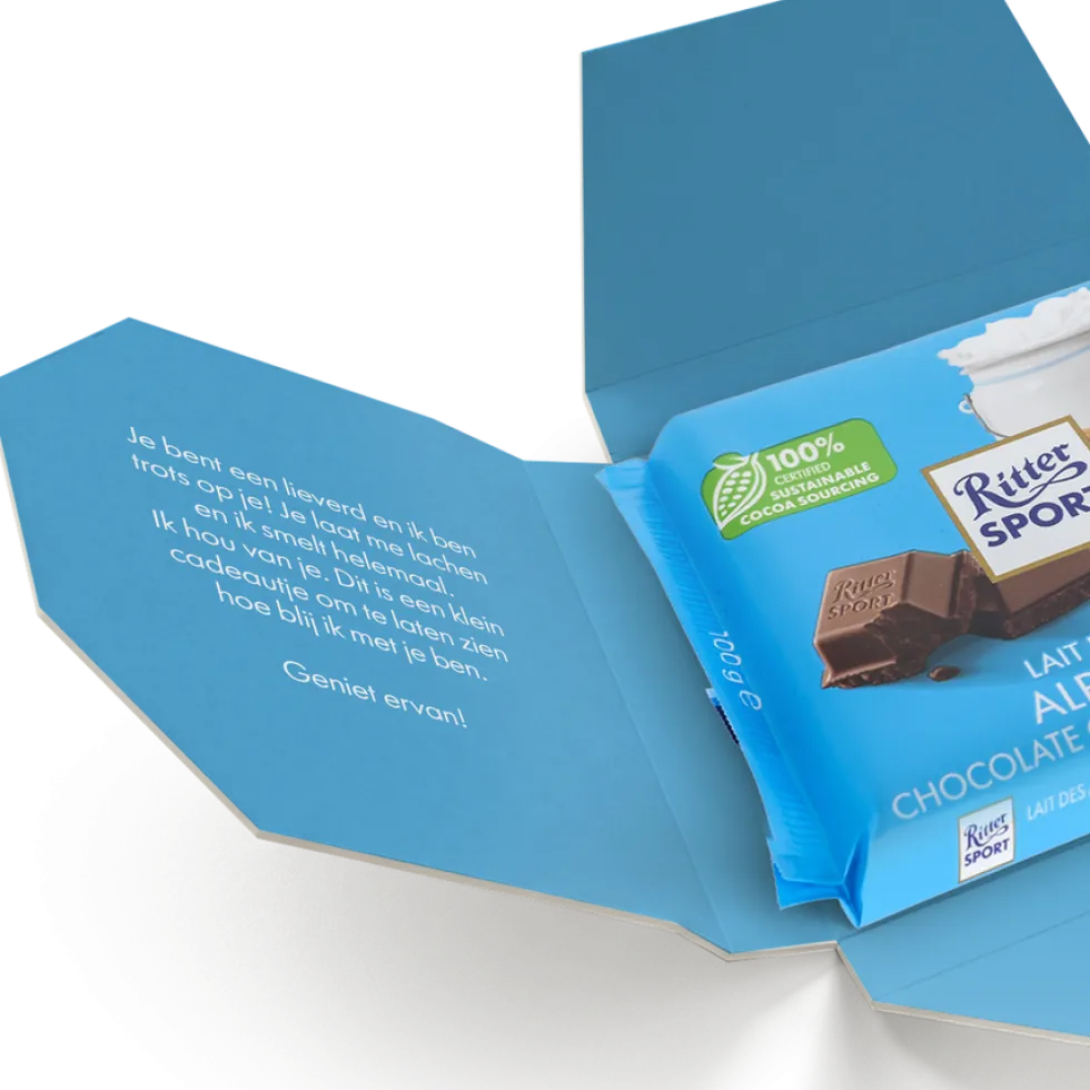 Ritter Sport chocolade personaliseren