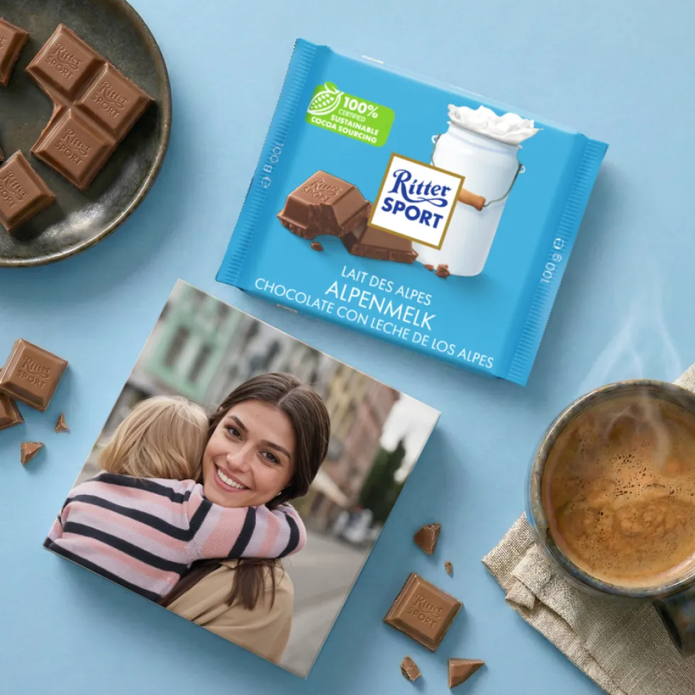 Ritter Sport chocolade personaliseren