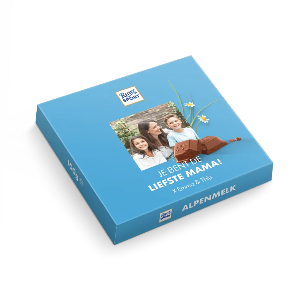 Ritter Sport chocolade personaliseren