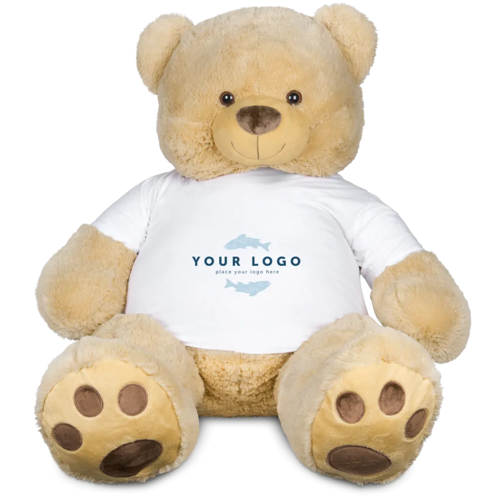 Teddybeer XXL met bedrukt T-shirt