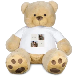 Teddybeer XXL met bedrukt T-shirt