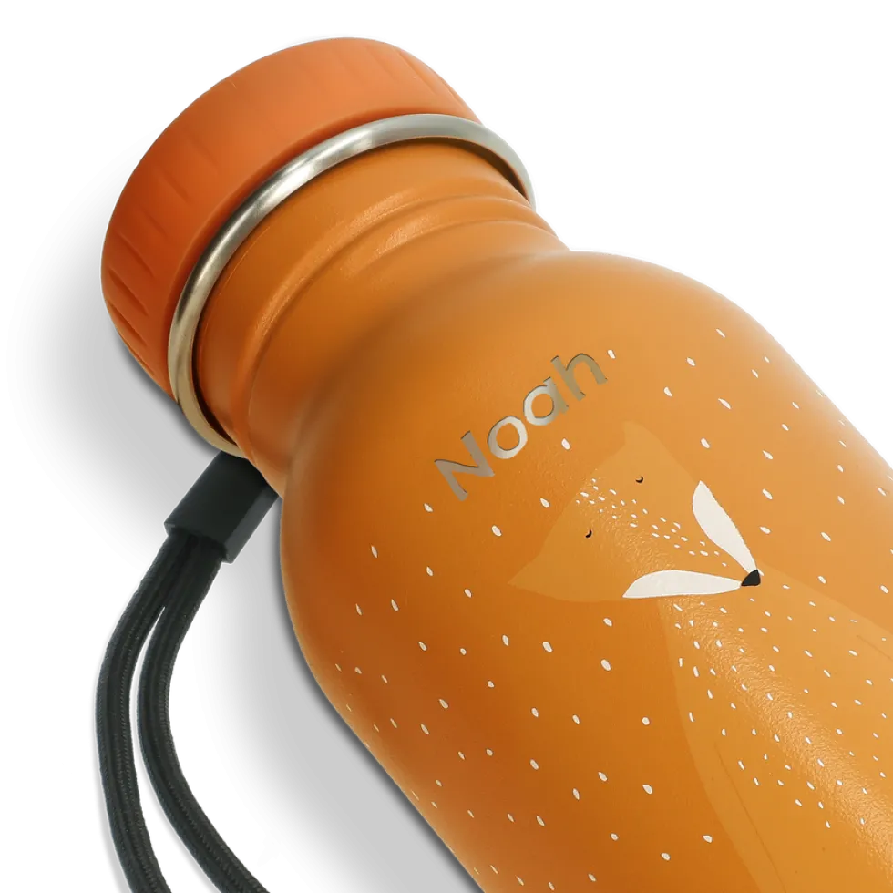 Trixie drinkfles met naam - vos