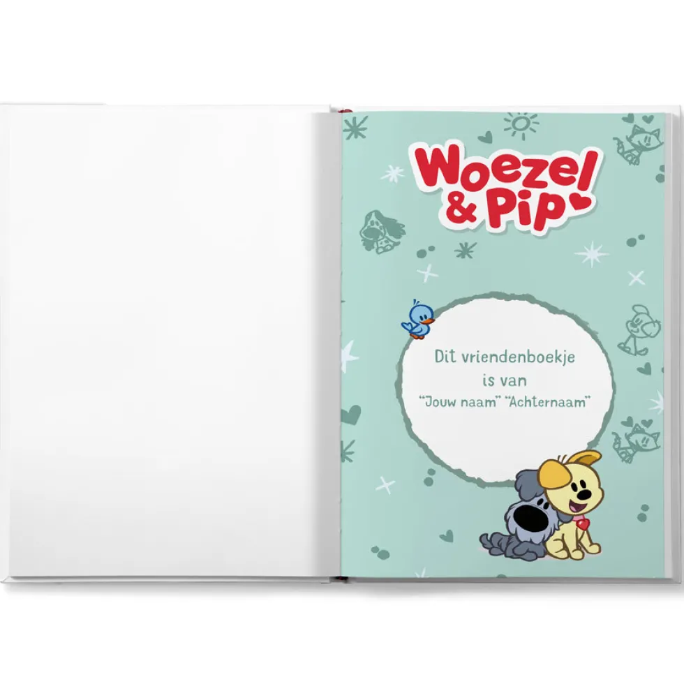 Vriendenboekje met naam - Woezel en Pip