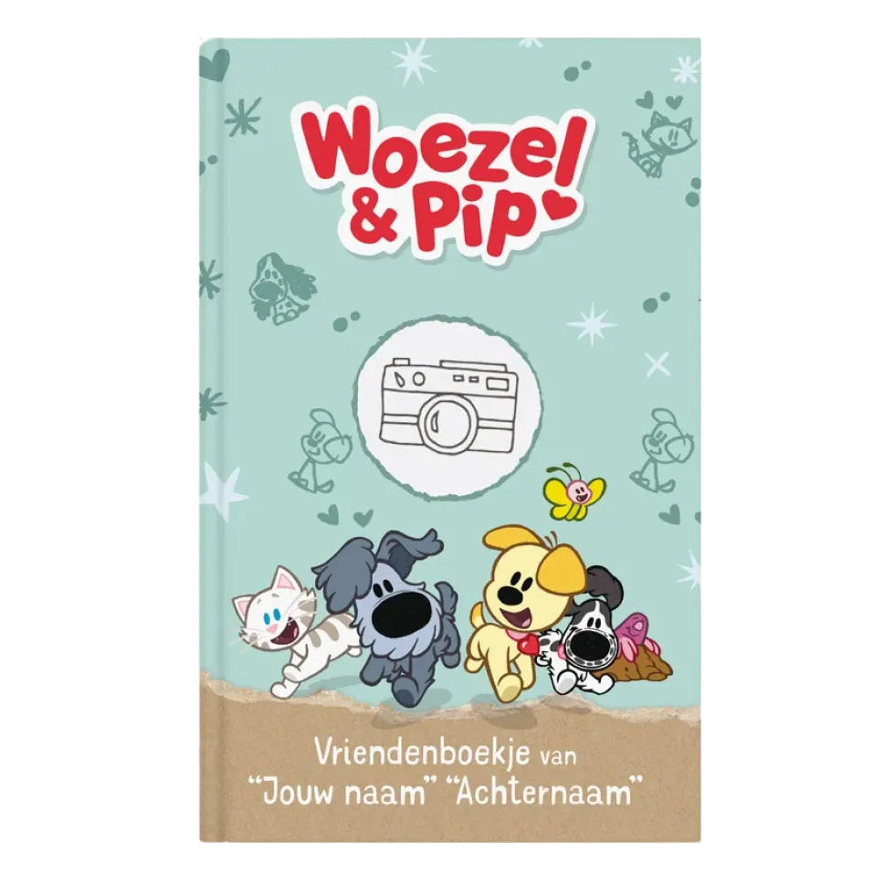 Vriendenboekje met naam - Woezel en Pip