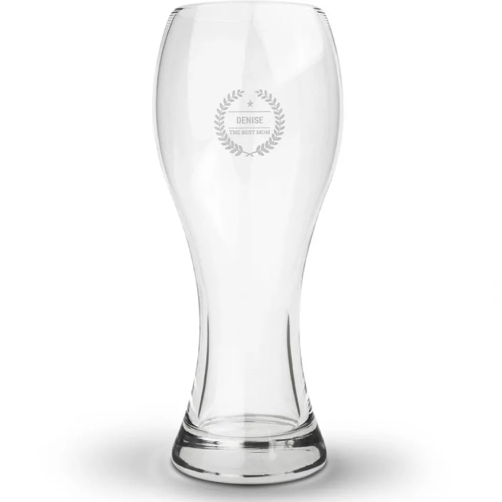 Weizen bierglas met naam graveren