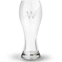 Weizen bierglas met naam graveren
