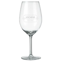 Witte wijnglazen graveren