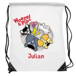 Woezel & Pip gymtas met eigen naam