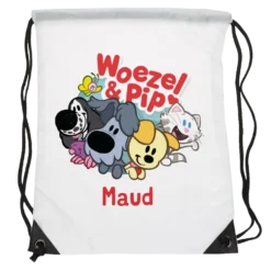 Woezel & Pip gymtas met eigen naam