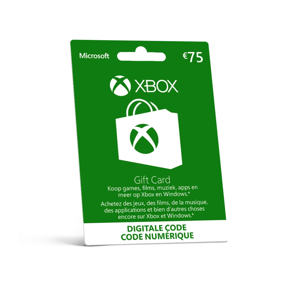 €75,- Xbox Digital Gift Card